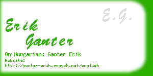 erik ganter business card